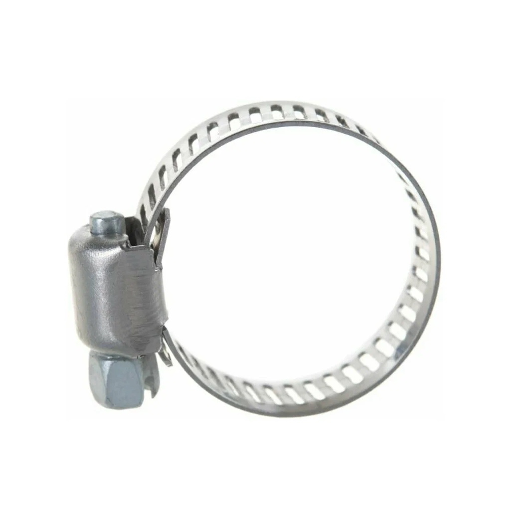 Хомут с просечной лентой Зубр ПЛ-8, 37811-13-26-5, нержавеющая сталь 13-26 мм, в упаковке 5 штук