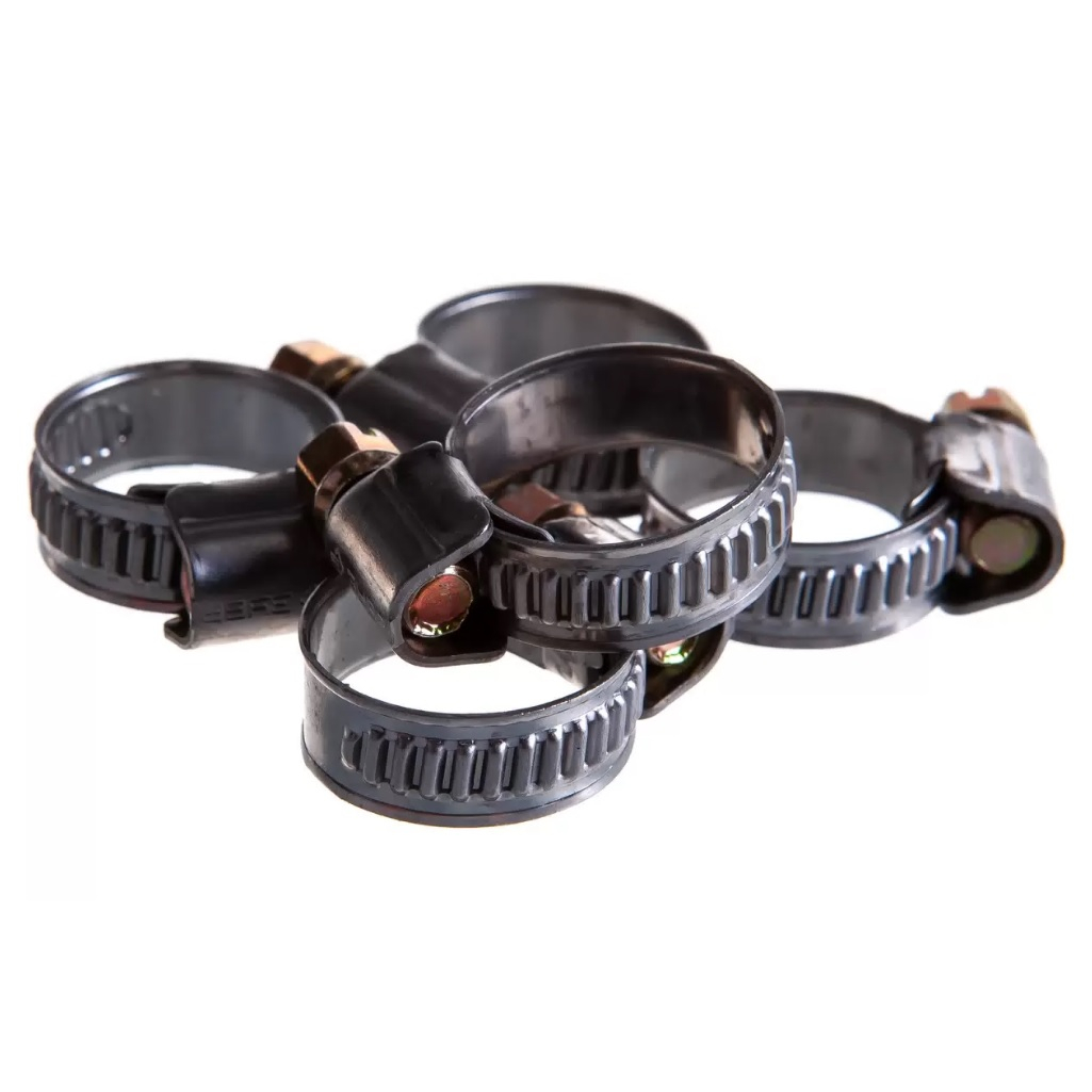 Хомут червячный Зубр Профессионал 3787-15-25, нержавеющая сталь, с накатной лентой 9 мм, 16-25 мм, в упаковке 5 штук 