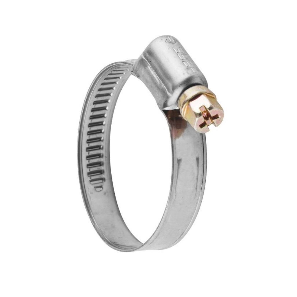 Хомут червячный Зубр Эксперт 3787-20-32, нержавеющая сталь, с накатной лентой 9 мм, 20-32 мм, в упаковке 5 штук