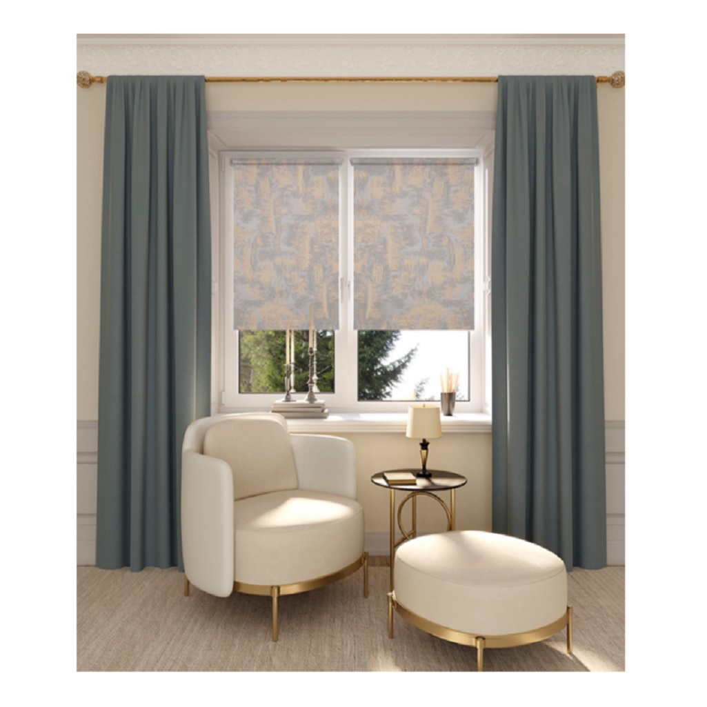 Рулонная штора Legrand Марко 58094612, темно-серый, 90х175 см