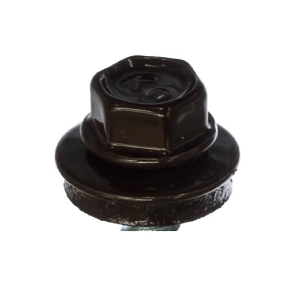 Саморез кровельный Жесть 4,8х19 мм, RAL8017 темно-коричневый, 80 шт. в упаковке