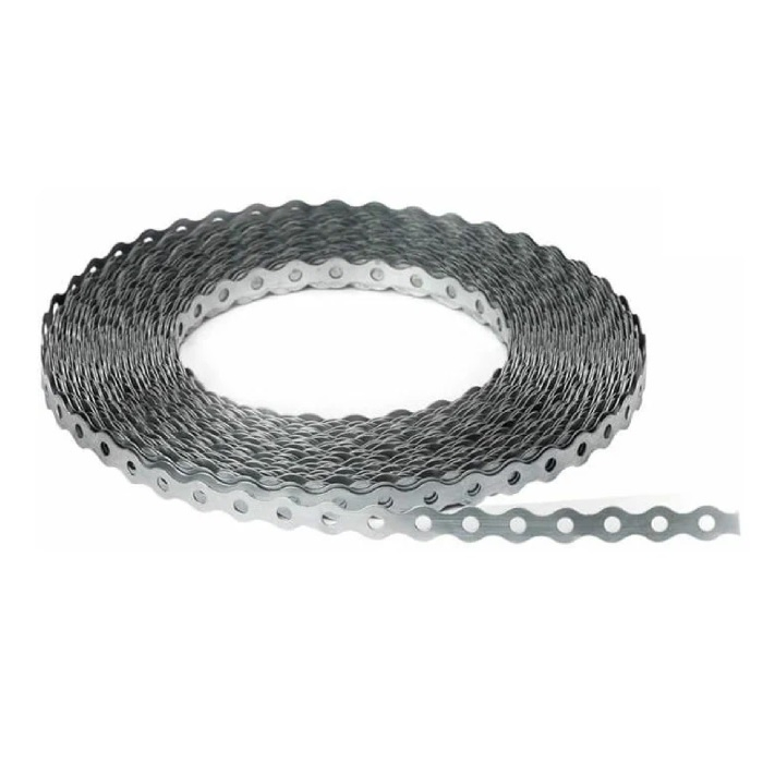 Лента монтажная перфорированная оцинкованная волна 0,5х17 мм 10 м