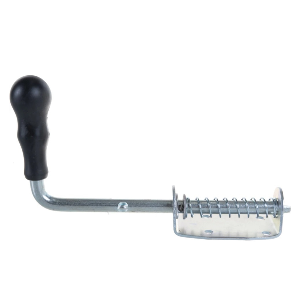 Засов гаражный, полуавтомат 004177, пружинный, длина 210 мм, цинк