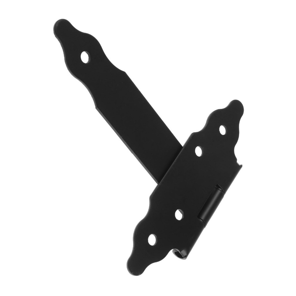 Петля-стрела фигурная Домарт 005854, ПС-250, не съемная, сталь, цвет черный, 3х230х250 мм 