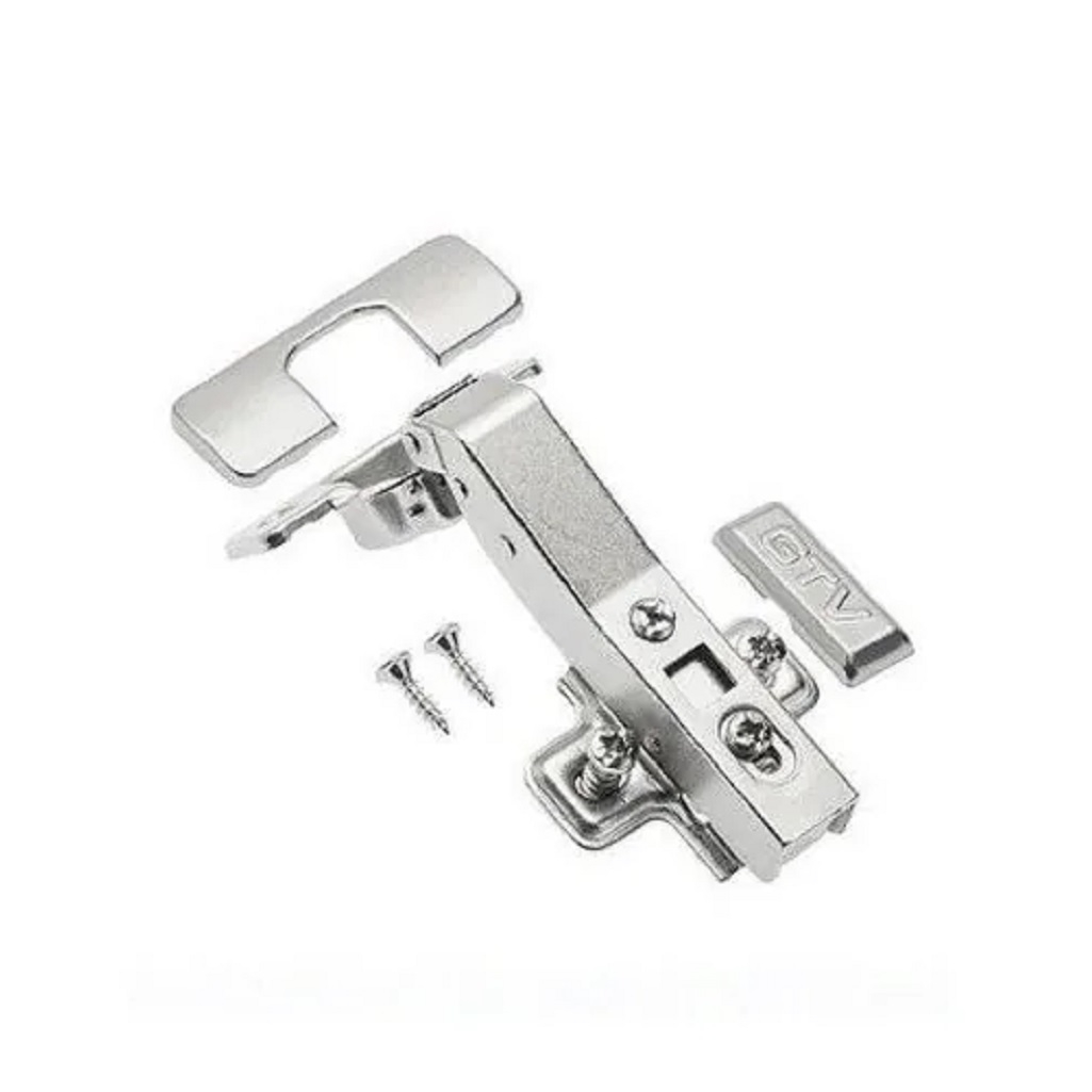 Петля мебельная Clip-on ZM-HCKT45-ZE-S, накладная, гидравлическая, угловая, 45 градусов, никель