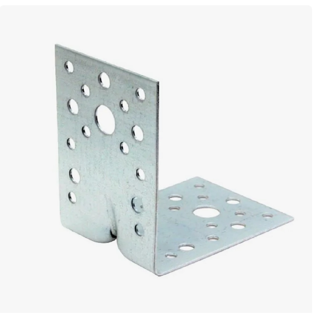 Уголок крепежный усиленный, оцинкованный, антикоррозийная защита 2х35х50х50 мм
