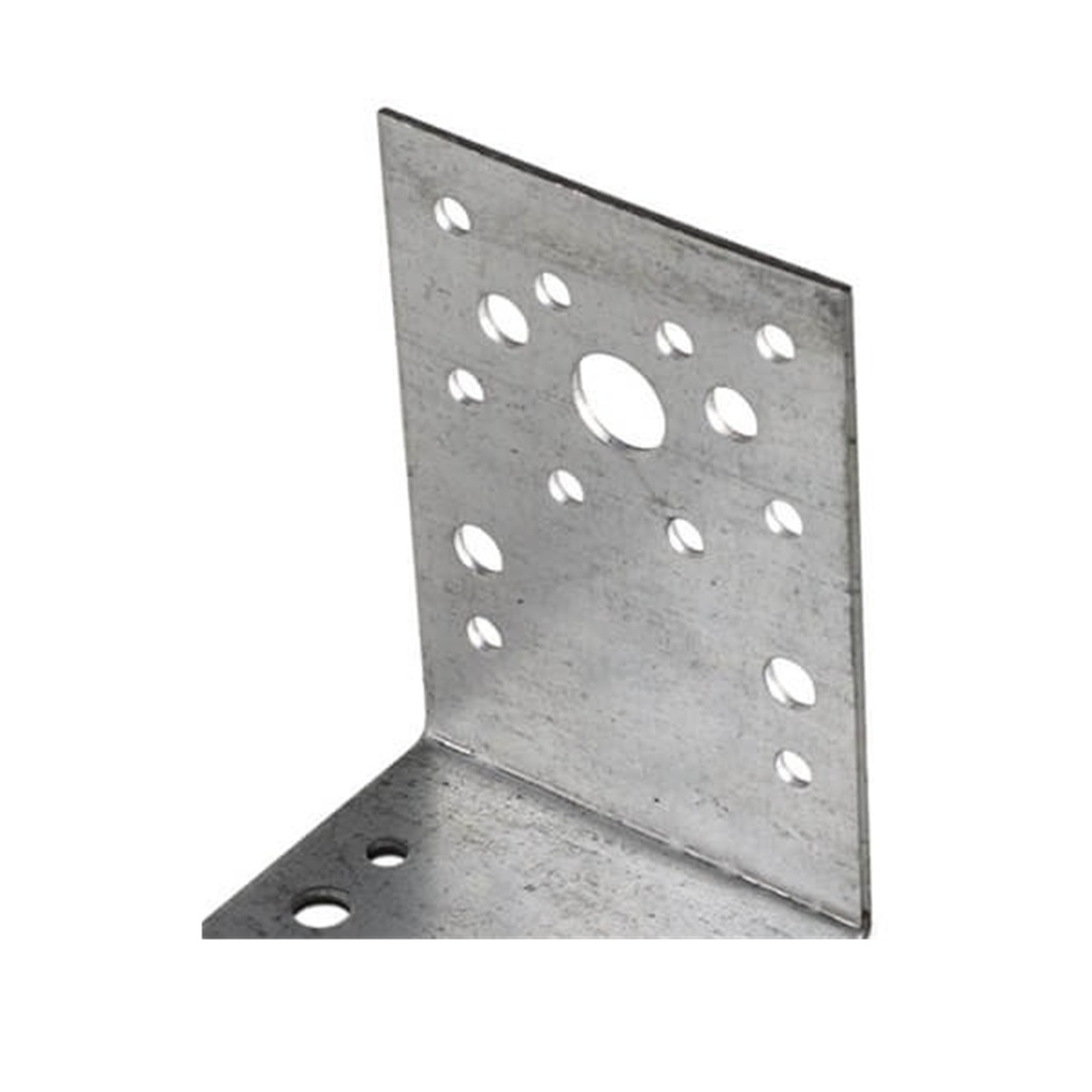 Уголок крепежный оцинкованный, равносторонний, 1.8х100х130х130 мм