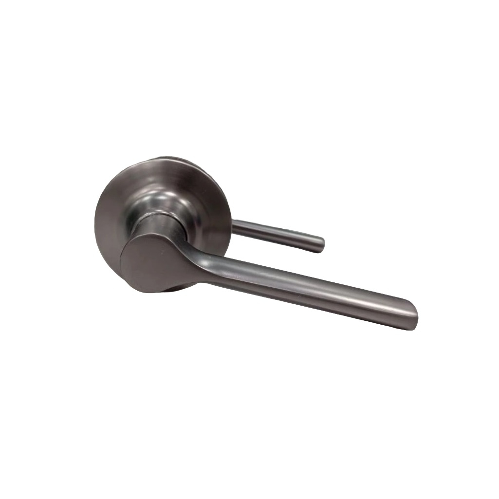 Защелка врезная Avers 8023-05-GRF, 31727, с ручками, для межкомнатных дверей, алюминий, сталь, графит