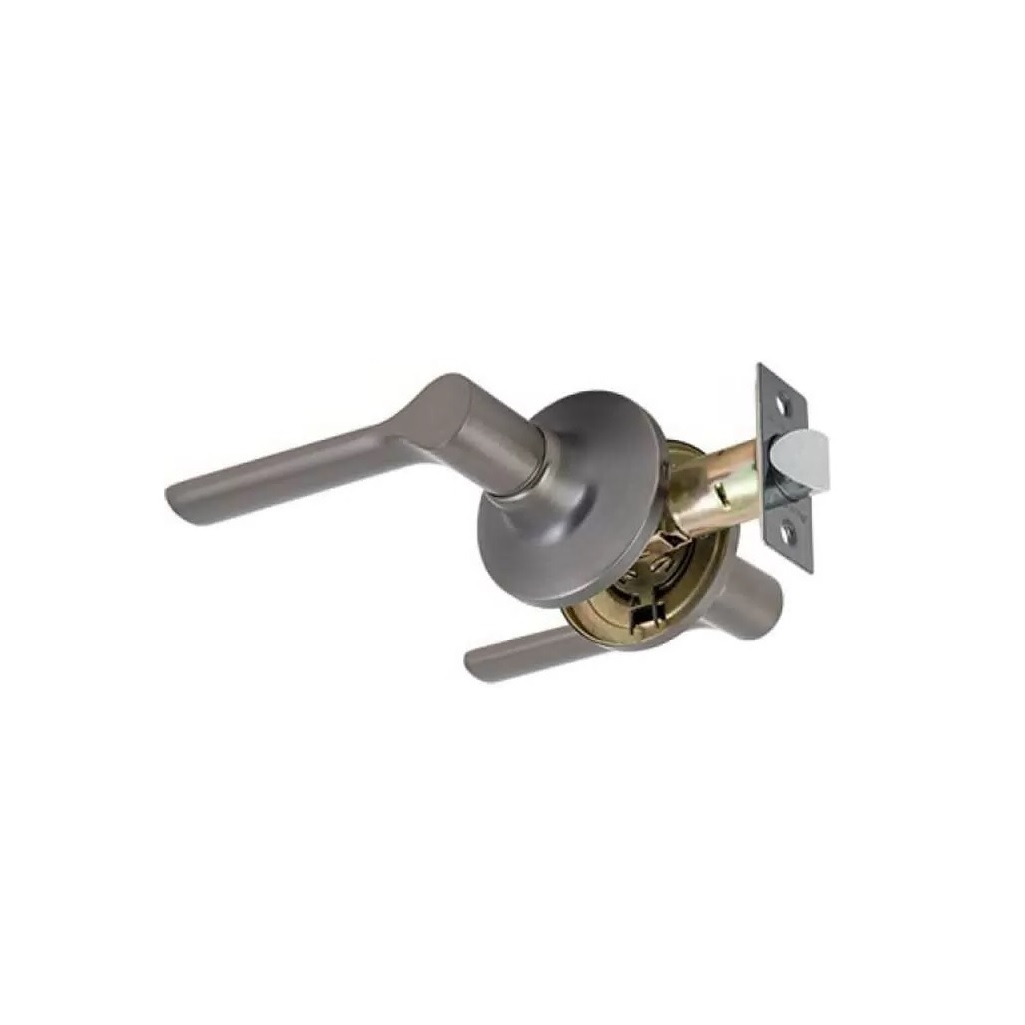 Защелка врезная Avers 8023-05-GRF, 31727, с ручками, для межкомнатных дверей, алюминий, сталь, графит