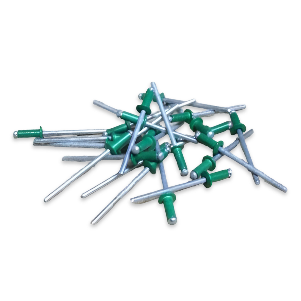 Заклепка темно-зеленая RAL 6005 3.2х8 мм, алюминий, сталь, 1 кг