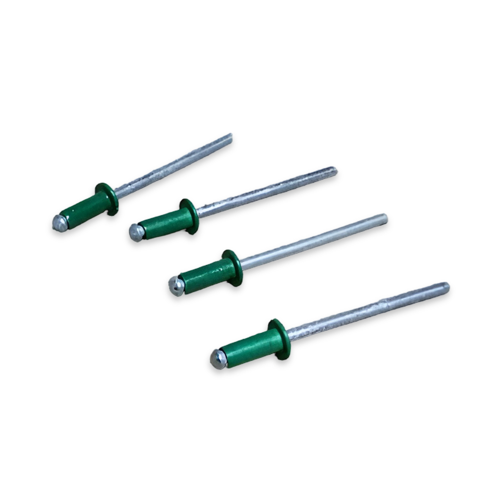 Заклепка темно-зеленая RAL 6005 3.2х8 мм, алюминий, сталь, 1 кг