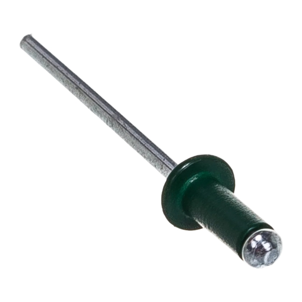 Заклепка темно-зеленая RAL 6005 3.2х8 мм, алюминий, сталь, 1 кг