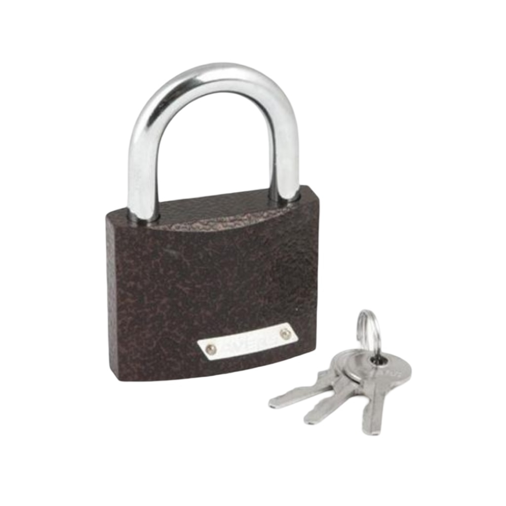Замок навесной Avers PD-01-75, d 9мм, автоматическое запирание, 3 ключа, чугун