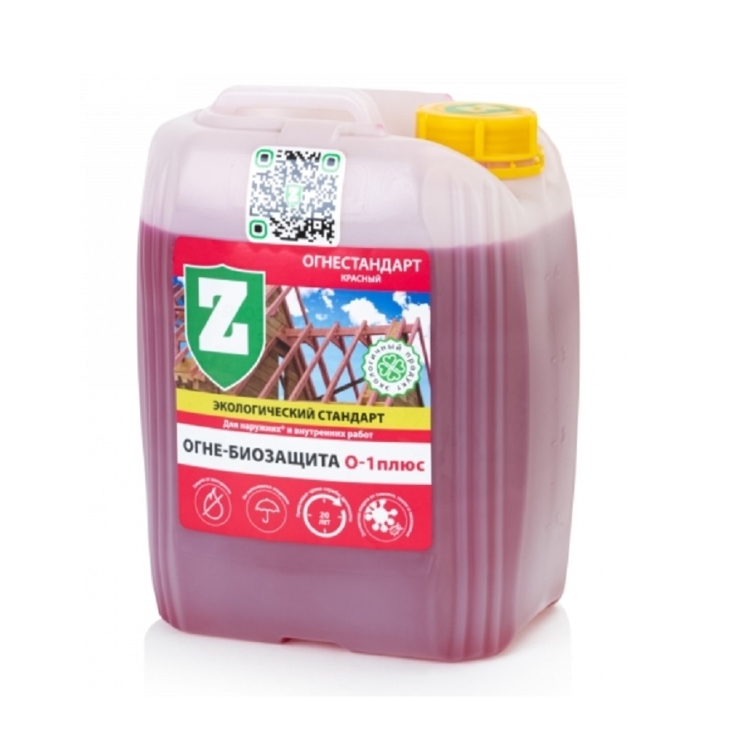 Антисептик огнебиозащитный Зелест Плюс О-1-20 для древесины, малиновый 20 кг