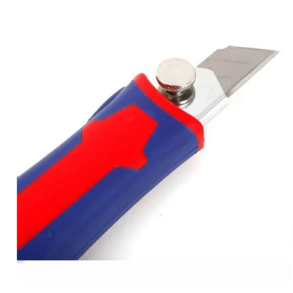 Нож универсальный Workpro WP212011 18 мм, эргономичная рукоятка, быстрая замена лезвия