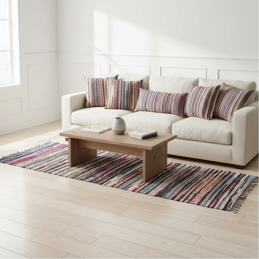 Коврик хлопковый Sunstep 33-156, прямоугольник, для прихожей и гостиной, 60х180 см