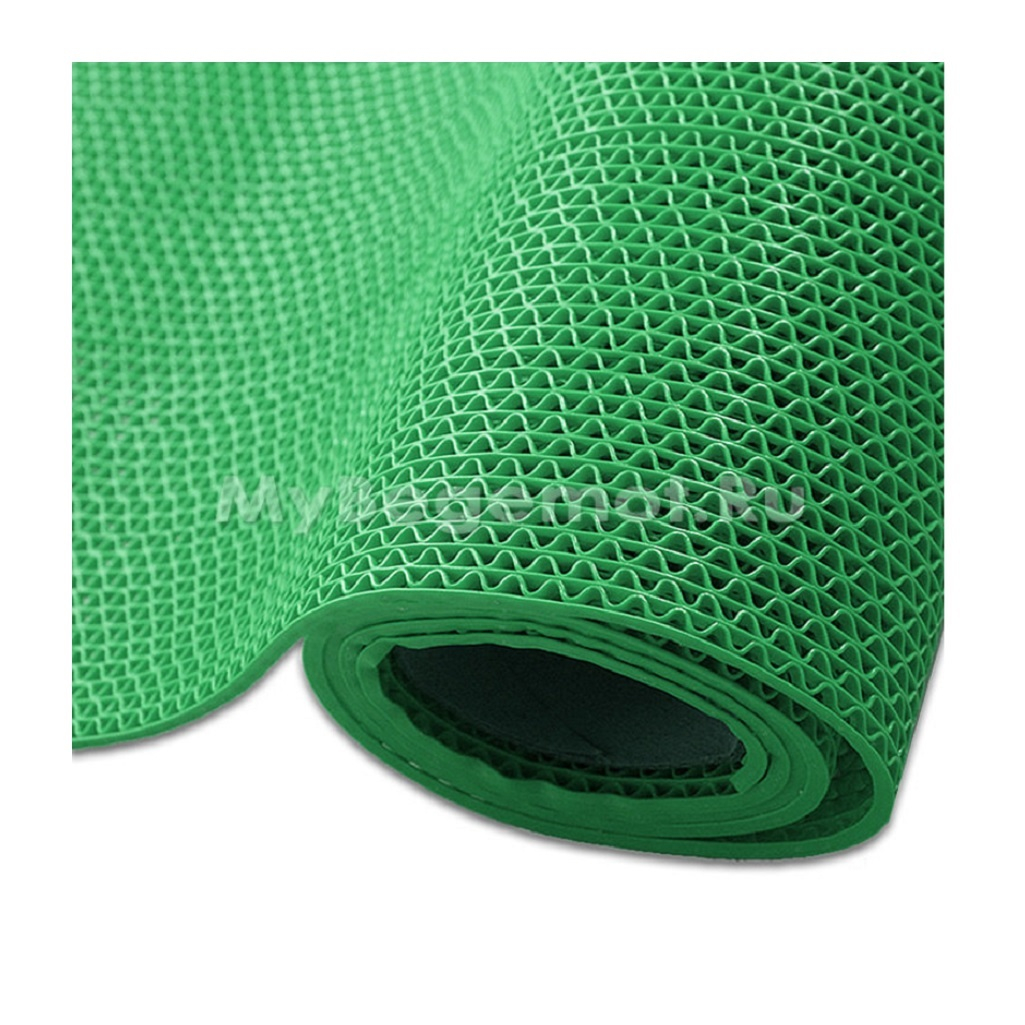 Противоскользящее покрытие Зиг-Заг зелёный 0,9х1м х 5 мм