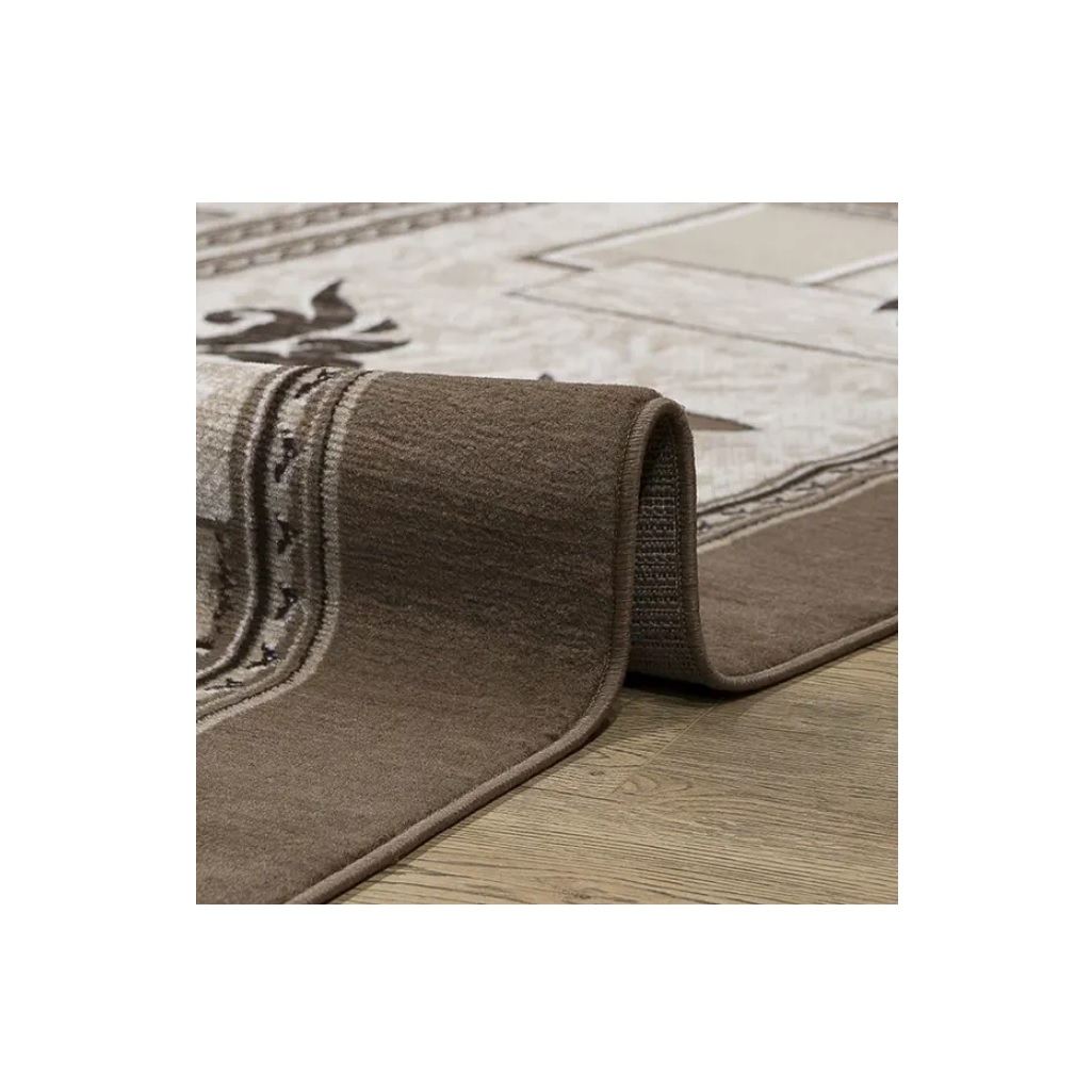 Ковер Белка Лайла де Люкс 15839, овальный, бежевый, 1000х2000 мм, полипропилен 