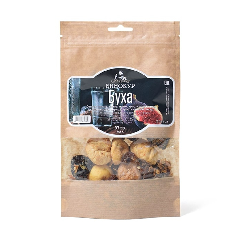 Набор трав и специй Кавказский Винокур Буха для приготовления напитков, натуральный состав, 97 гр