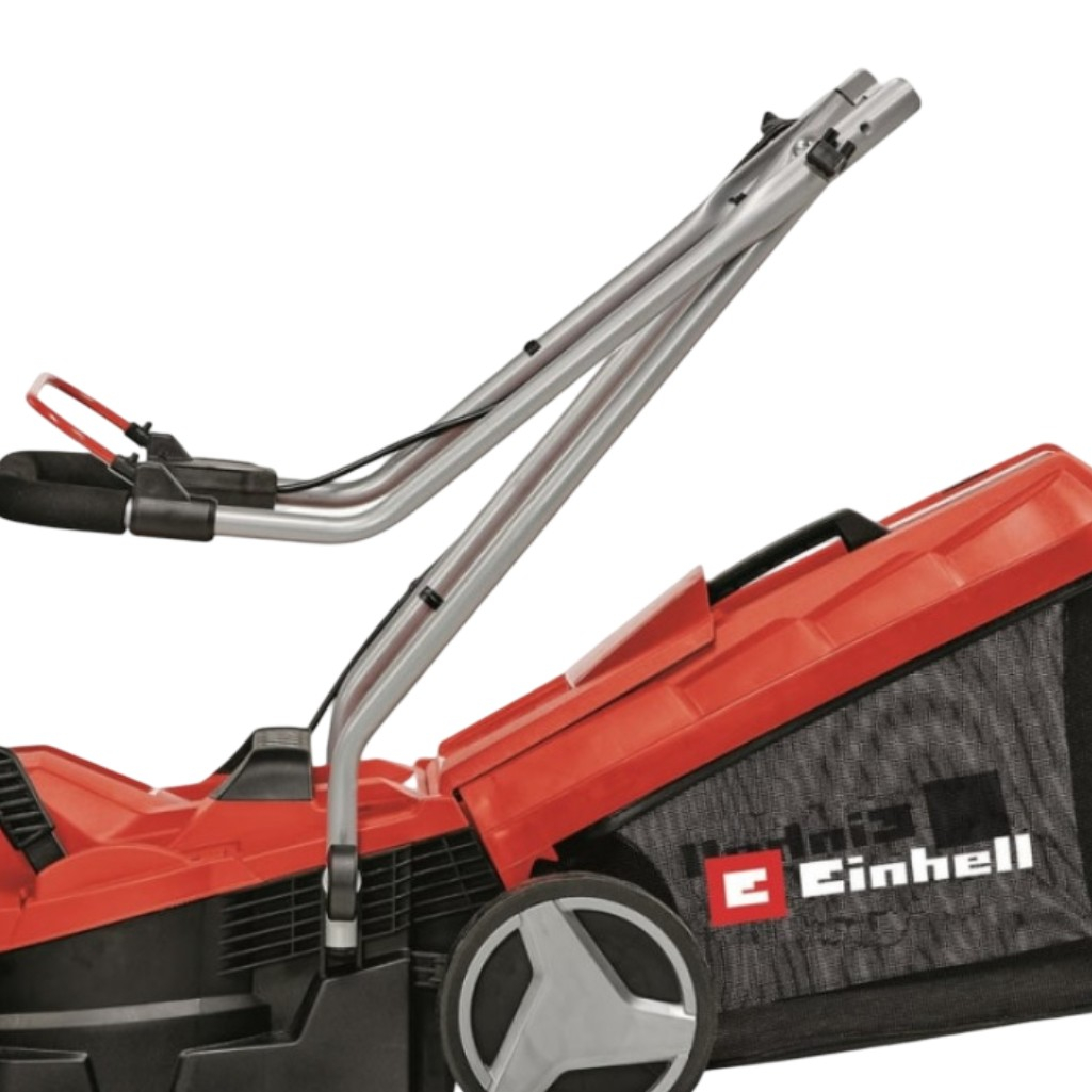 Газонокосилка аккумуляторная Einhell PXC GE-CM 18/33 Li, травосборник 30 л, АКБ 4 A•ч, зарядное устройство