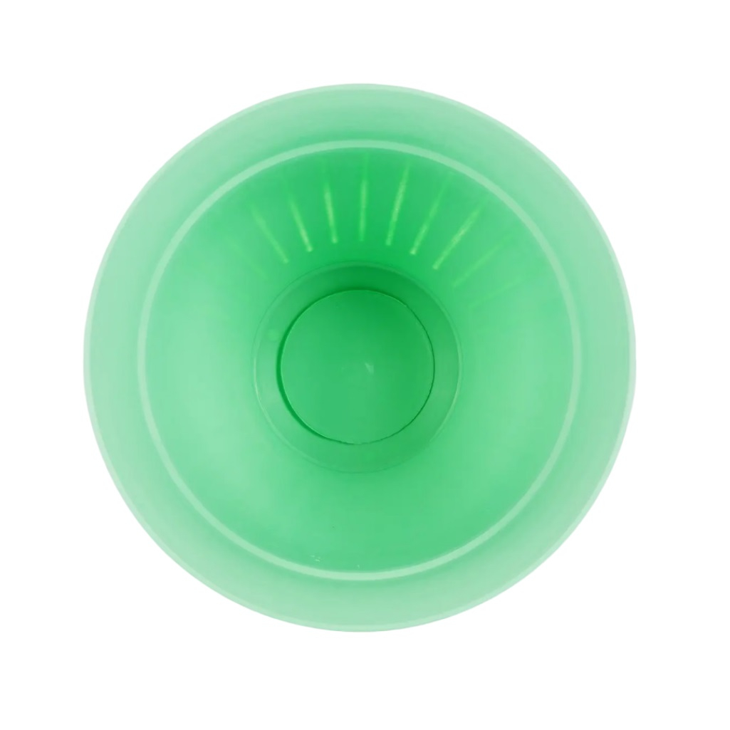 Кашпо Виноград с поддоном, объем 1.0 л, 16х12 см, мятный, для домашних и уличных растений