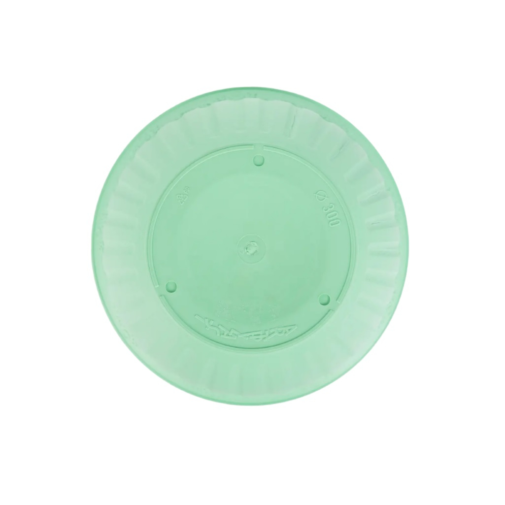 Кашпо Виноград с поддоном, объем 1.0 л, 16х12 см, мятный, для домашних и уличных растений