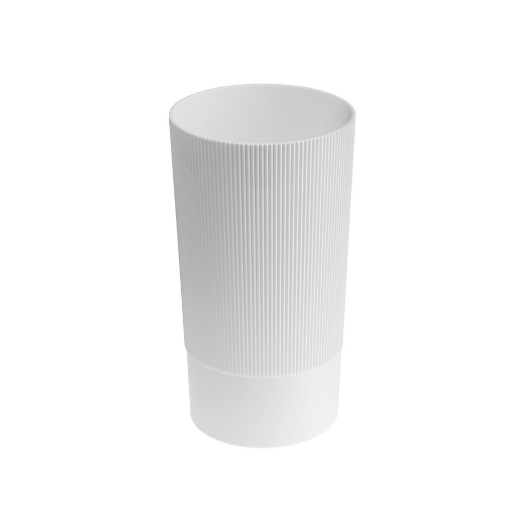 Ваза Альтернатива Версаль, для цветов под срезку, белая, диаметр 200 мм, высота 400 мм