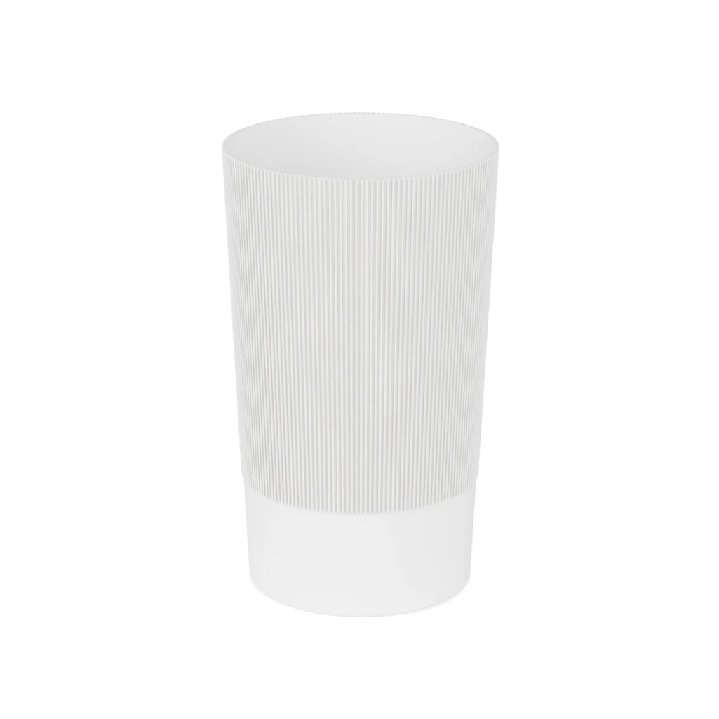 Ваза Альтернатива Версаль, для цветов под срезку, белая, диаметр 200 мм, высота 400 мм
