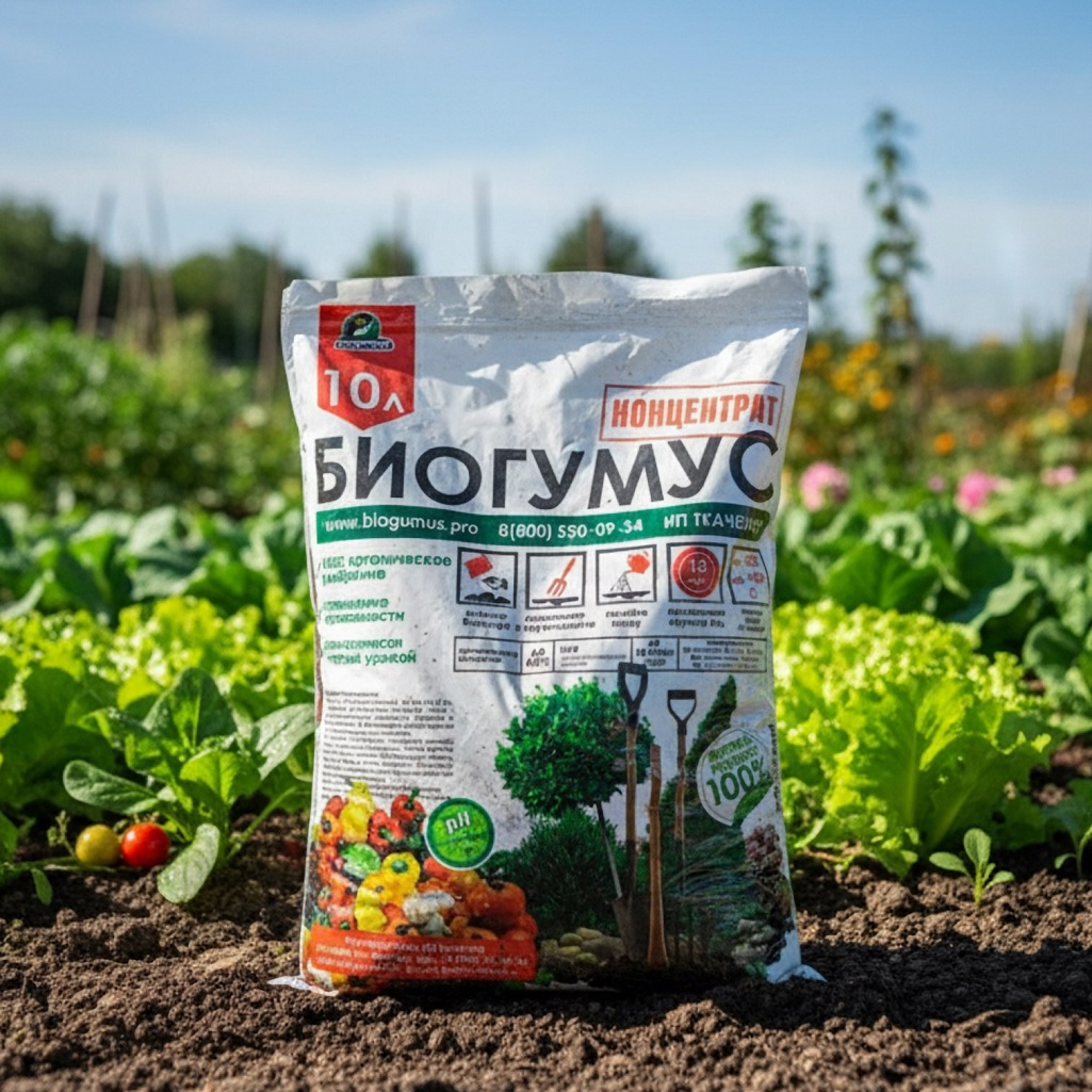 Удобрение органическое Ecologica биогумус, объем 10 л, экологически чистое, концентрат