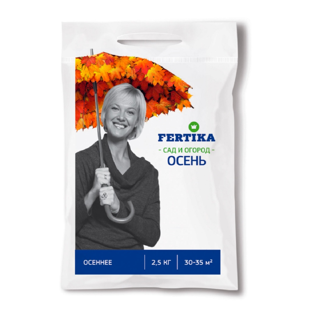 Удобрение Fertika Сад и Огород, Осень, гранулированное, минеральное, 2.5 кг
