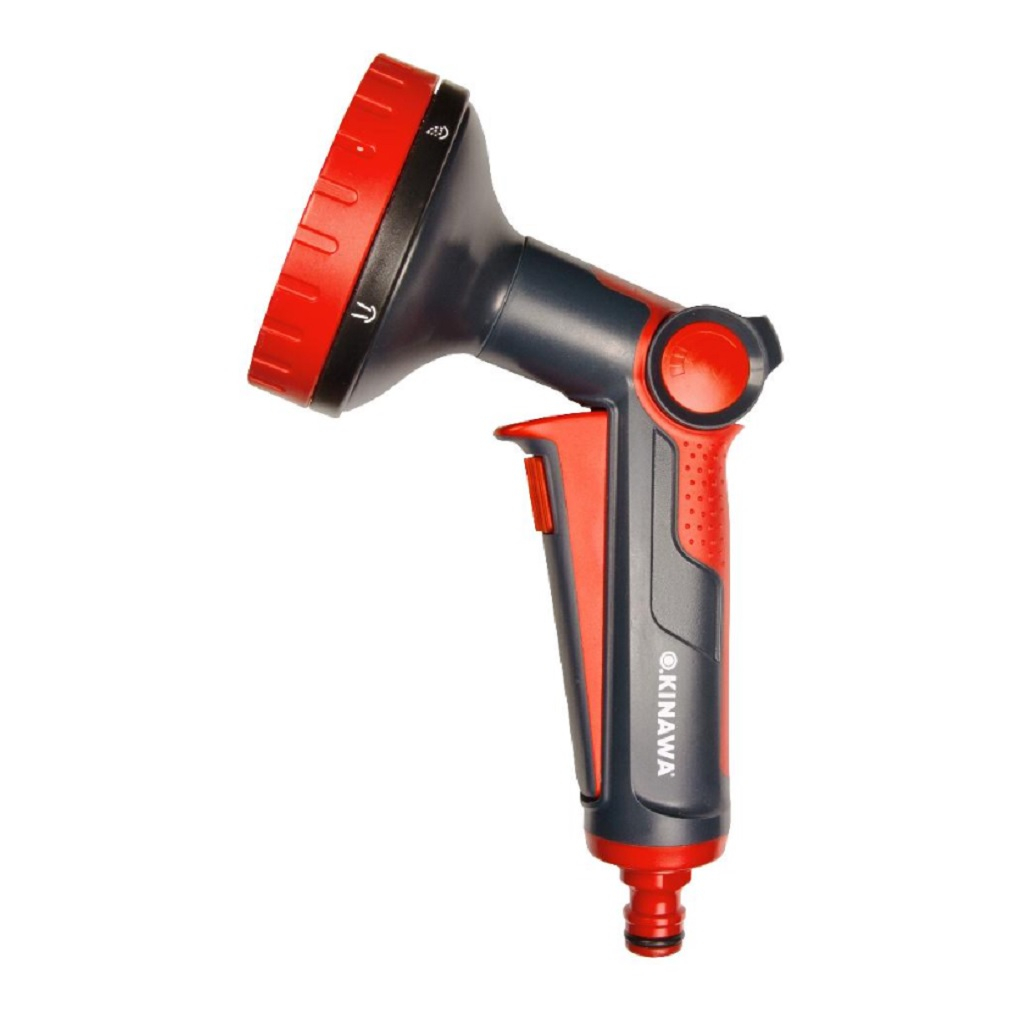 Пистолет-распылитель Okinawa 2512, 6 режимов, пластиковый, с клавишей для растений