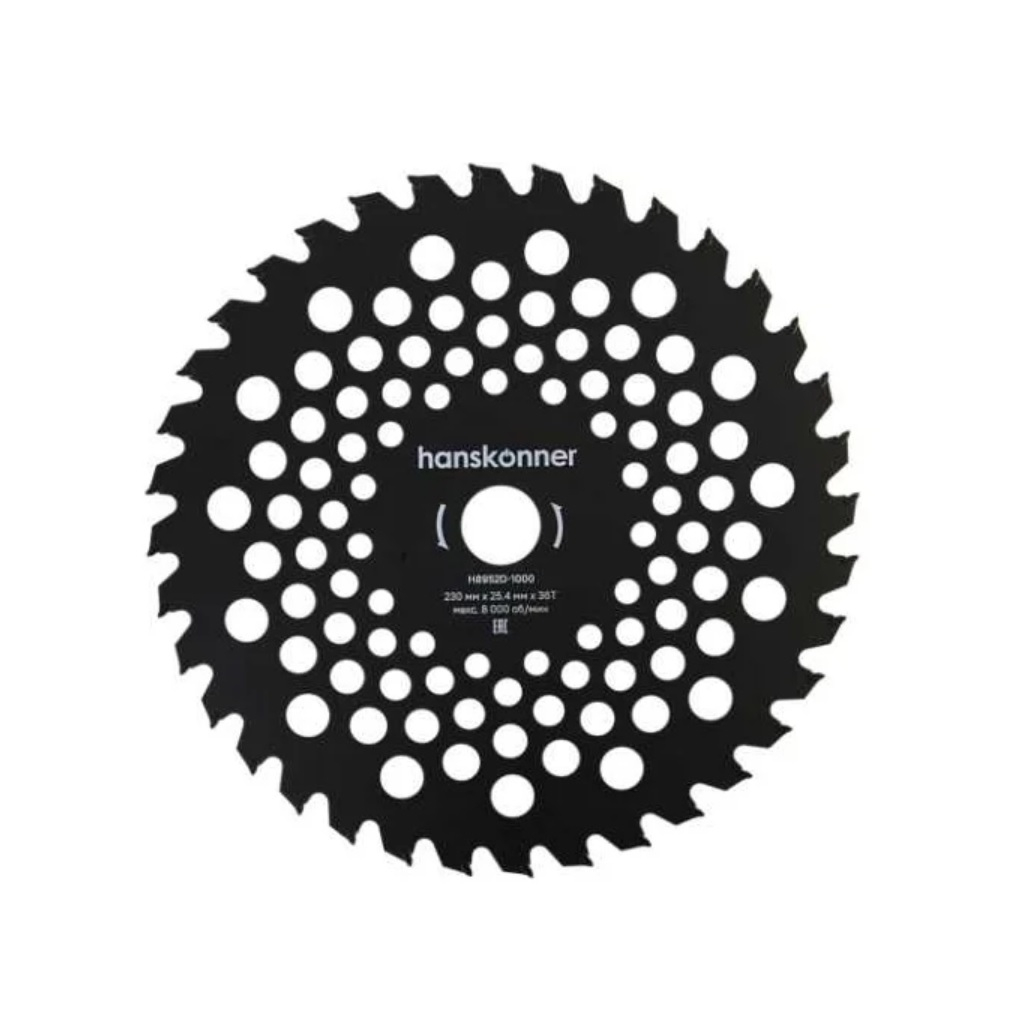 Нож-фреза для триммера Hanskonner H8952D-1000 Standard, 230х25.4 мм, 36 зубьев