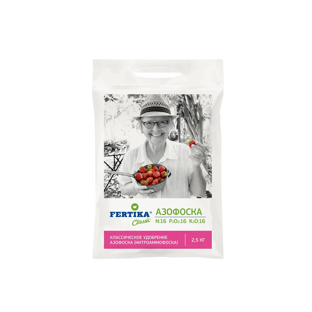 Удобрение Fertika Classic Азофоска Нитроаммофоска для всех культур, 2.5 кг