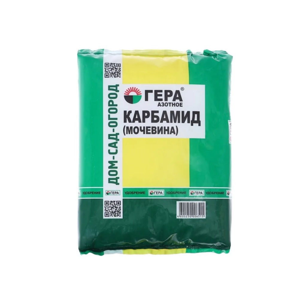 Удобрение минеральное ГЕРА Азотное Карбамид Мочевина, универсальное Дом-Сад-Огород, 0.8 кг