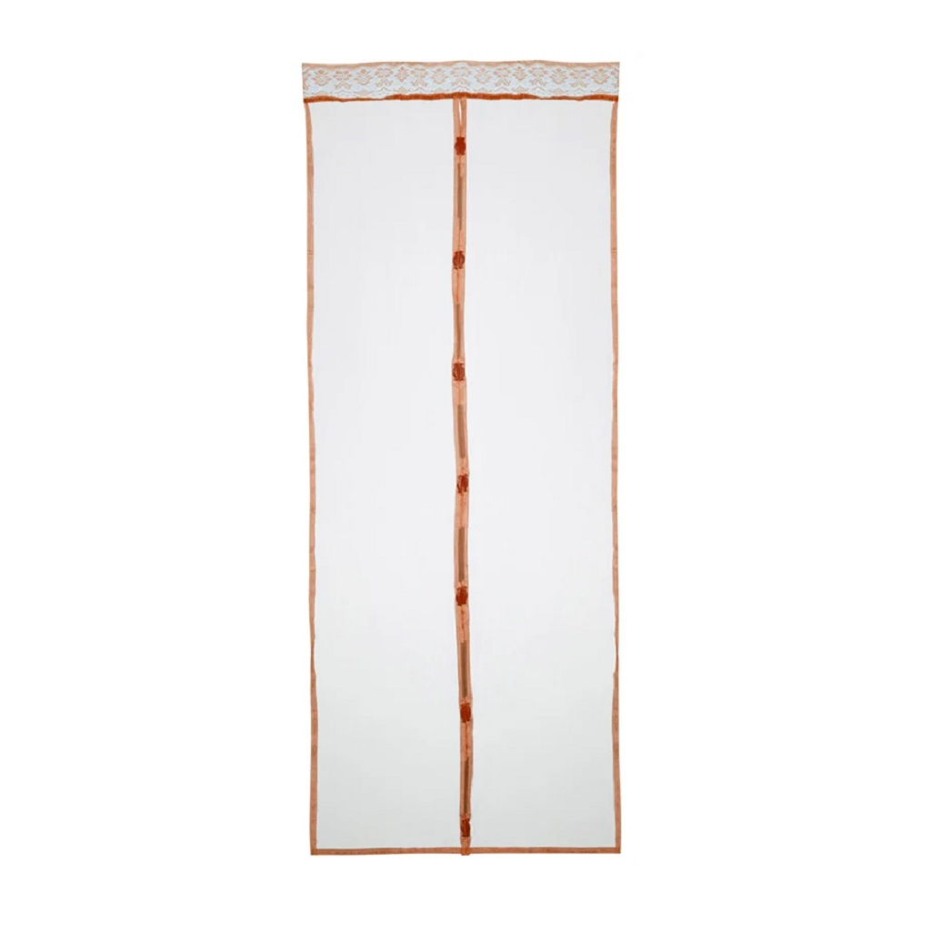 Сетка москитная на дверь Рыжий кот Птички, на магнитах, 0.9x2.2 м, коричневая