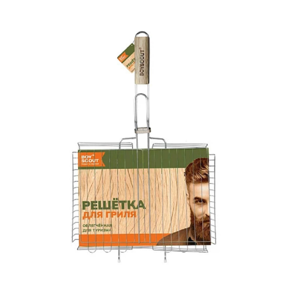 Решетка-гриль Boyscout, облегченная для туризма, 4х28х38 см