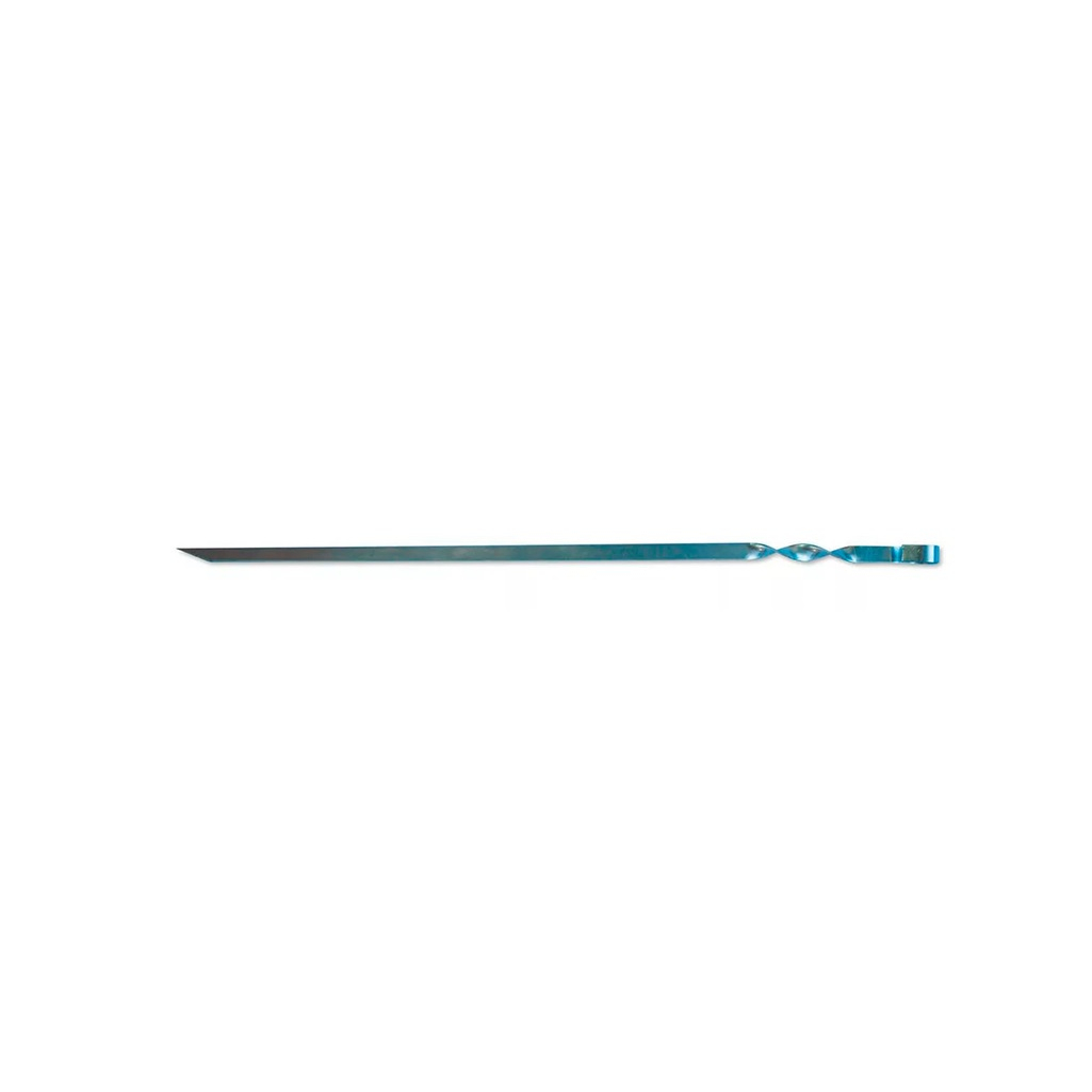 Шампур Ш4 103-008, нержавеющая зеркальная сталь, плоское лезвие, 1.5х10х410 мм
