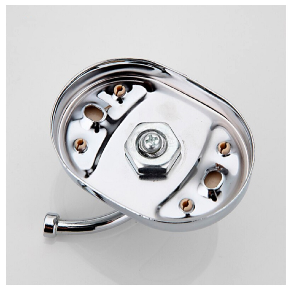 Крючок двойной Frap F1905-2, нержавеющая сталь, без острых углов, хром