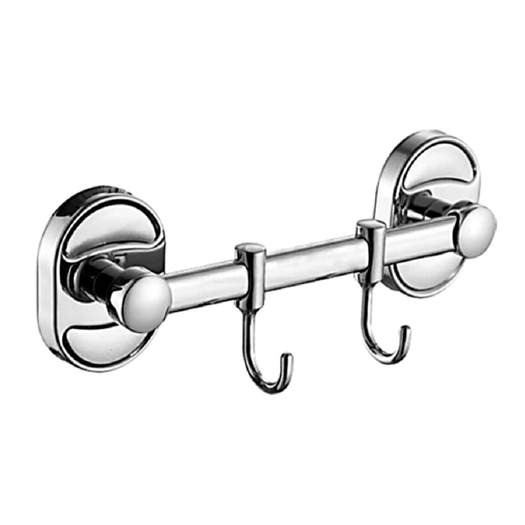 Вешалка для полотенец Frap F1915-2 с 2 подвижными крючками, хром