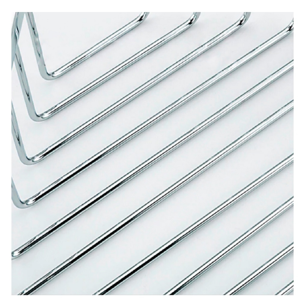 Полка-решетка одноярусная, угловая Frap F351, нержавеющая сталь