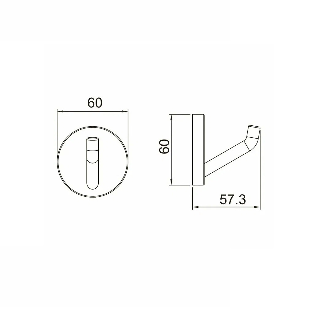 Крючок Gappo G30705-19 для ванной комнаты, нержавеющая сталь, оружейная сталь