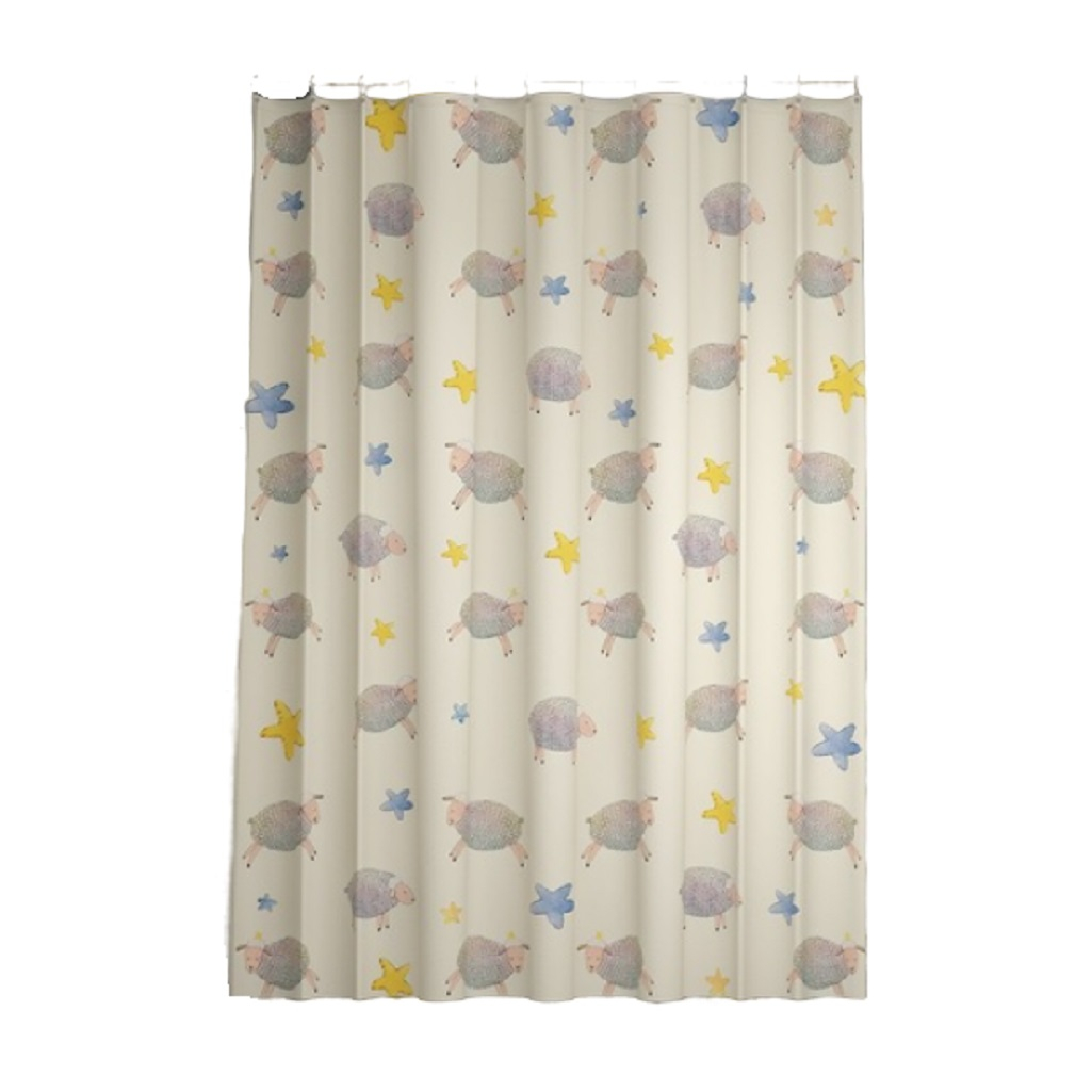 Штора для ванной IDDIS BA01P18I11, полиэстер, 1800х2000 мм, бежевый