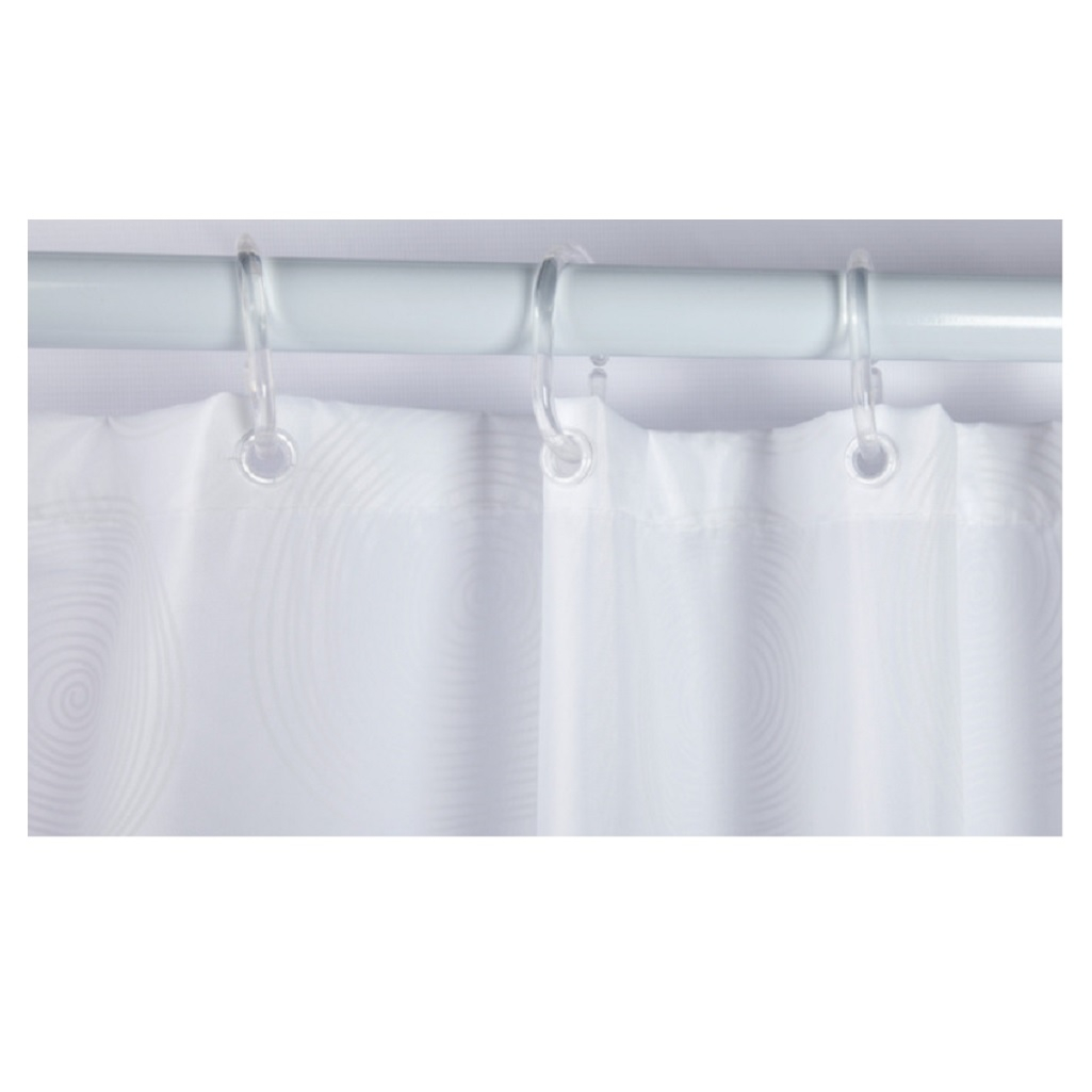 Штора для ванной IDDIS BD01P18I11, полиэстер, 1800х2000 мм, белый