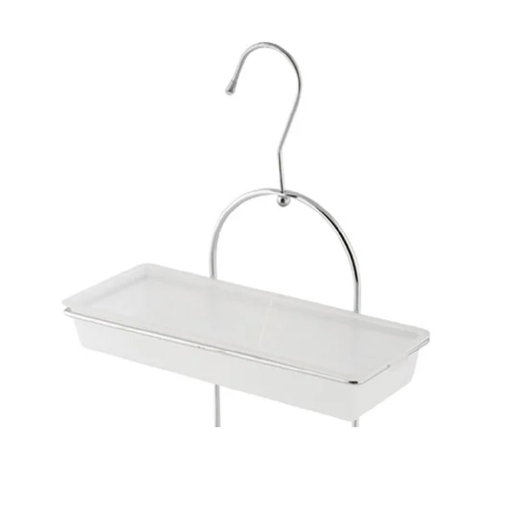 Полка для ванной Рыжий кот B0931, двухъярусная, с крючками, 100х250х520 мм