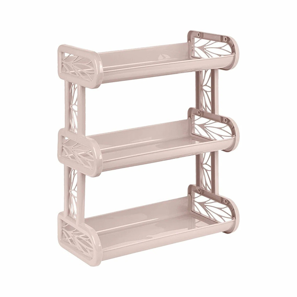 Полка для ванной Keeplex Regular трехъярусная, пластик, бежевый топаз, 170х324х418 мм