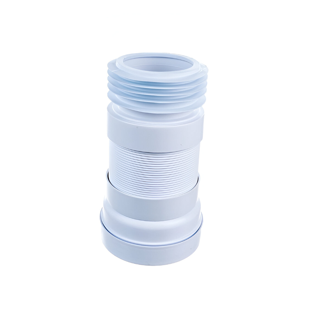 Гофра McAlpine WC-23R для выпуска унитаза, 230-440 мм, диаметр 110 мм, белая