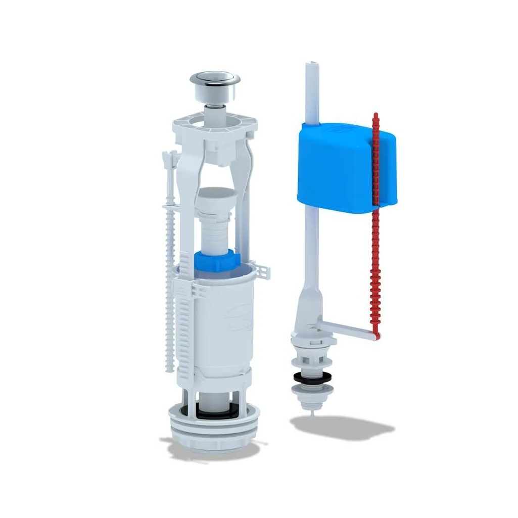 Комплект арматуры Ани Пласт WC6550М для унитаза, нижний подвод 1/2