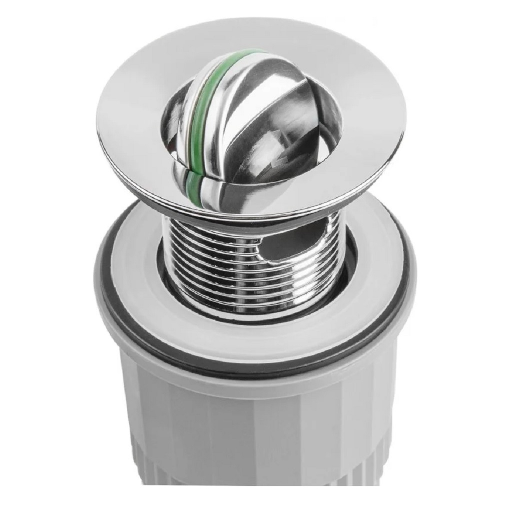 Сифон гофрированный AV Engineering AVE129765 для раковины, с выпуском roll-over, хром