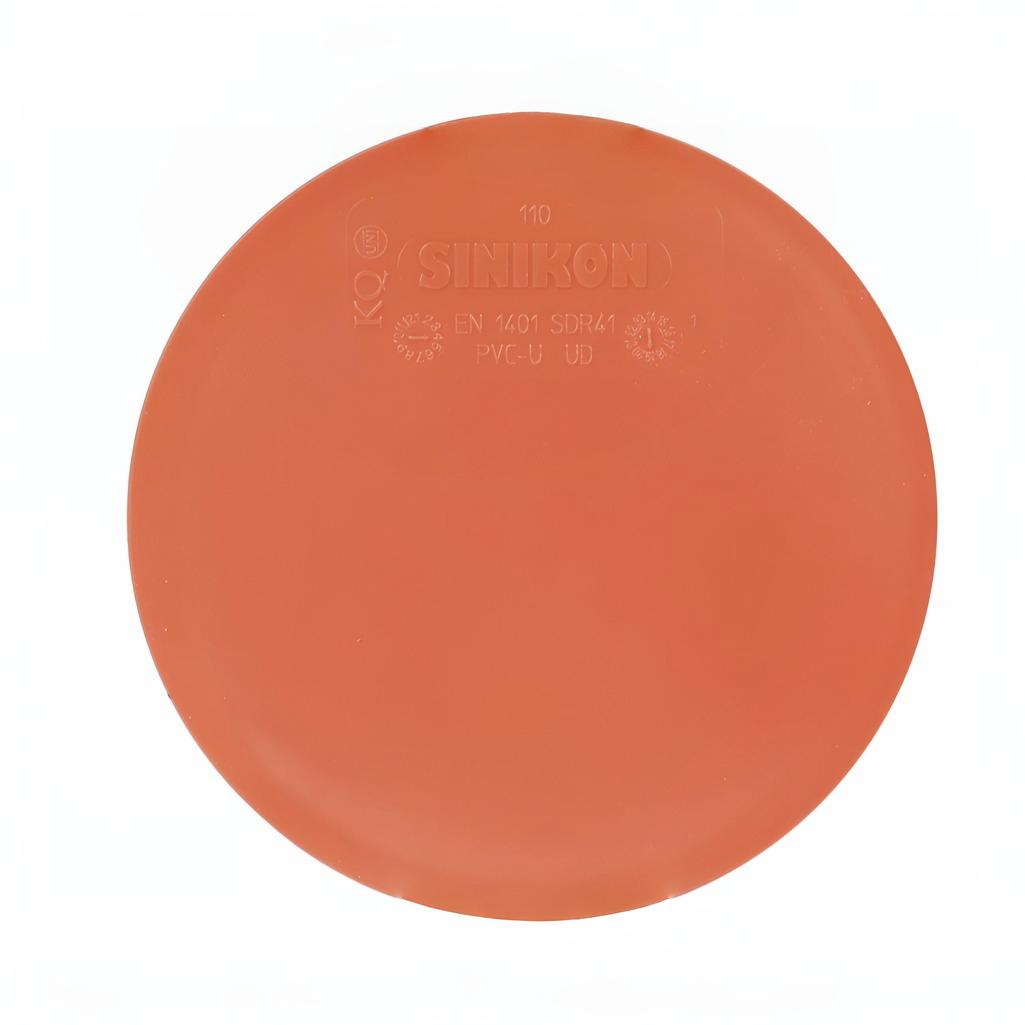 Заглушка канализационная Sinikon 20220.I.B, диаметр 110 мм, красная