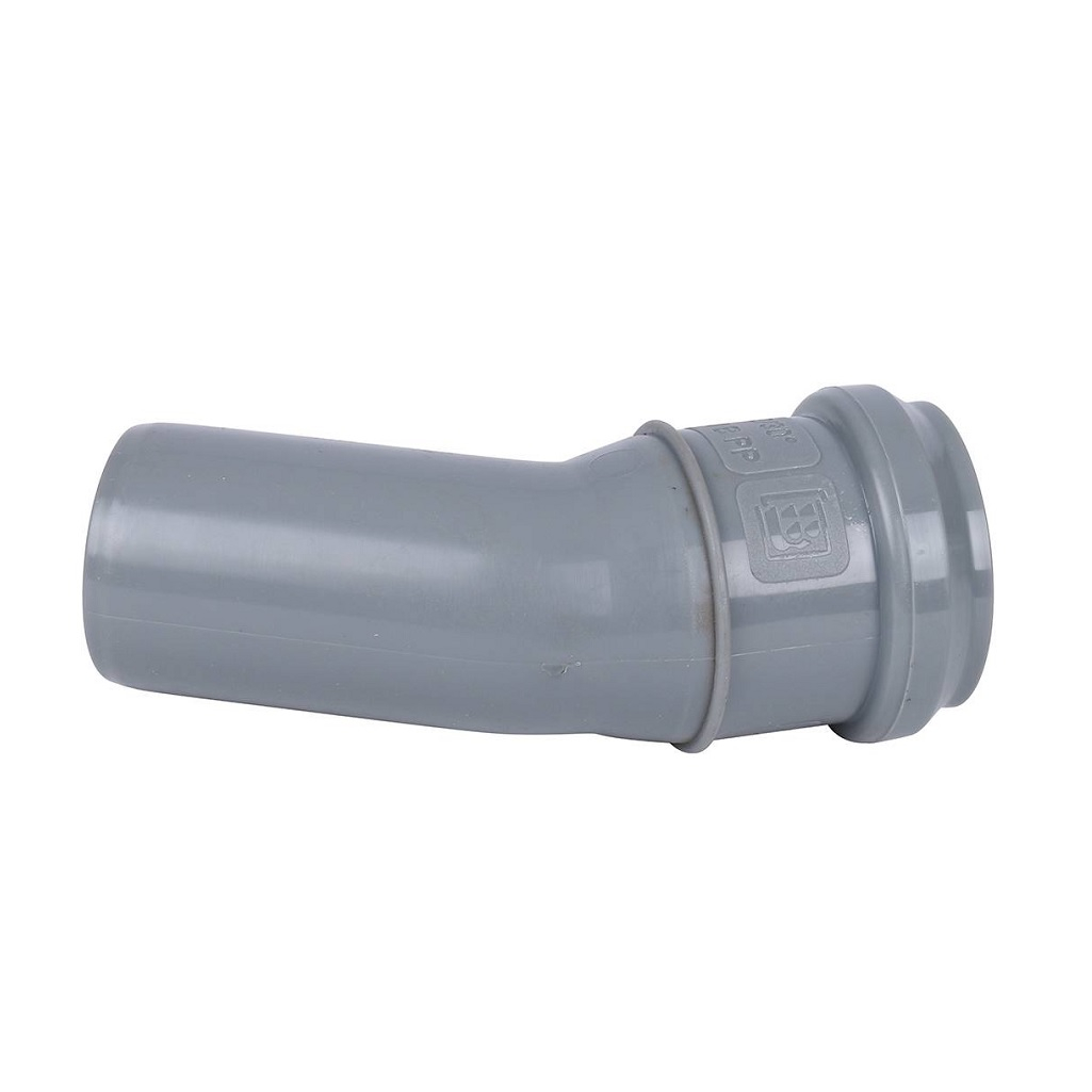 Отвод канализационный 30 гр. Sinikon Standart 5040003.R диаметр 32 мм, серый